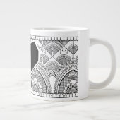Henna-Elefant Jumbo-Tasse (Rechts)
