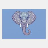 Henna Elephant Art Geschenkpapier Set (Vorderseite 2)