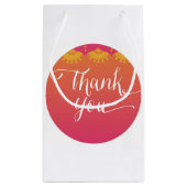 Henna Elephant Baby Shower - Indische Inspiration Kleine Geschenktüte (Rückseite)