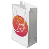 Henna Elephant Baby Shower - Indische Inspiration Kleine Geschenktüte (Rückseite Schrägansicht)