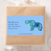 Henna Elephant (blau/hellblau) (Insitu)