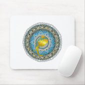 Henna Elephant Mandala Ganesha Mindfulness Geschen Mousepad (Mit Mouse)
