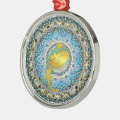 Henna Elephant Mandala Ganesha Mindfulness Geschen Ornament Aus Metall (Links)