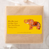 Henna Elephant (Orange/Rot) (Insitu)
