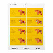 Henna Elephant (Orange/Rot) (Vorne)