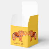 Henna Elephant (Orange/Rot) Geschenkschachtel (Geöffnet)