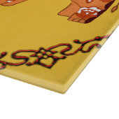 Henna Elephant (Orange/Rot) Schneidebrett (Ecke)