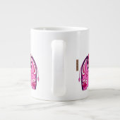 Henna Elephant (rosa/Lila) Jumbo-Tasse (Rückseite)