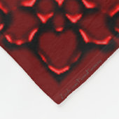 Henna Elephant (Rot/Rosa) Fleecedecke (Ecke)