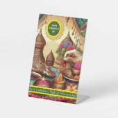 Henna feierlich lädt Tabletop Unterzeichnung ein Sockelschild (Vorderseite)