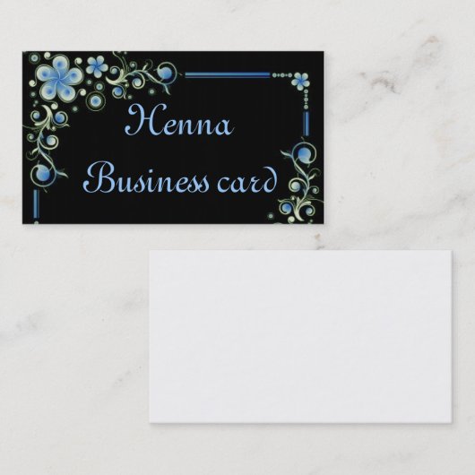 Henna fl Visitenkarte (Vorne/Hinten)