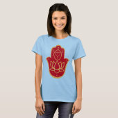 Henna Hamsa Lotus T-Shirt (Vorne ganz)