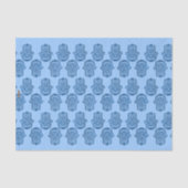 Henna Hand of Hamsa (blau) Seidenpapier (Vorderseite)