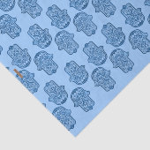 Henna Hand of Hamsa (blau) Seidenpapier (Ausschnitt)