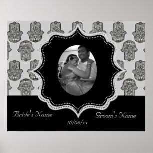 Henna Hand of Hamsa (Hochzeit) Poster