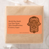 Henna Hand of Hamsa (Orange) (Insitu)