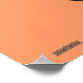 Henna Hand of Hamsa (Orange) Poster (Ecke)