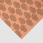 Henna Hand of Hamsa (Orange) Seidenpapier (Ausschnitt)
