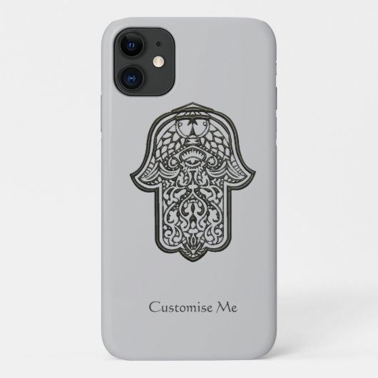 Henna Hand of Hamsa (Original) iPhone Case (Rückseite)