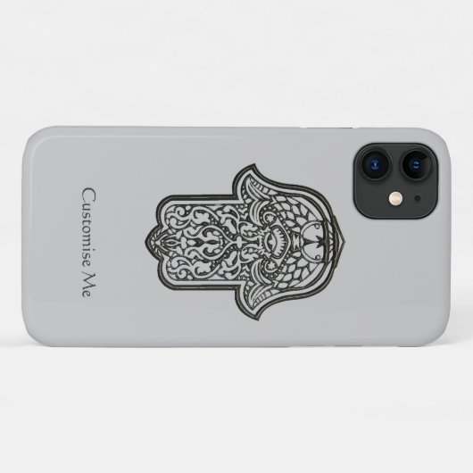 Henna Hand of Hamsa (Original) iPhone Case (Rückseite (Horizontal))