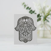 Henna Hand of Hamsa (Original) Postkarte (Stehend Vorderseite)