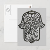 Henna Hand of Hamsa (Original) Postkarte (Vorne/Hinten)