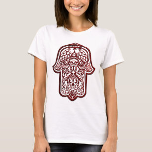 Henna Hand of Hamsa (rot) T-Shirt