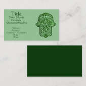 Henna Hand of Hamsa Visitenkarte (Vorne/Hinten)