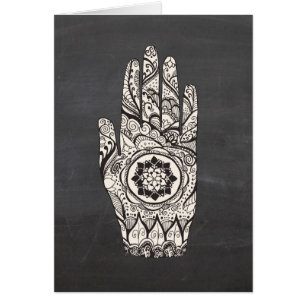 Henna Hand Tattoo mit Lotus Blume