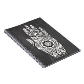 Henna Hand Tattoo mit Lotus Blume Notizblock (Rechte Seite)