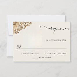 Henna Islam Nikah Arabic Walima Muslim Wedding RSVP Karte