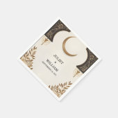 Henna Islam Nikah Arabic Walima Wedding Serviette (Ecke)