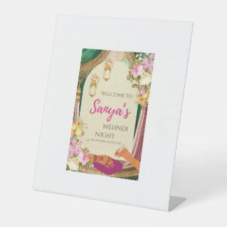 Henna-Karte Sockelschild