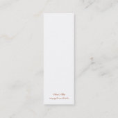 Henna Lesezeichen Mini Visitenkarte (Rückseite)