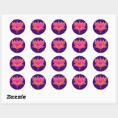 Henna Lotus Pink Sticker (Blatt)