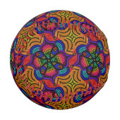 Henna Mandala Doodle Baseball (Vorderseite Links)