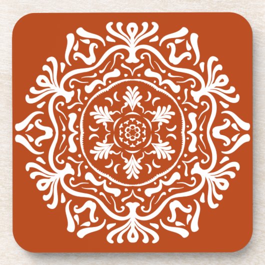 Henna Mandala Getränkeuntersetzer (Vorderseite)