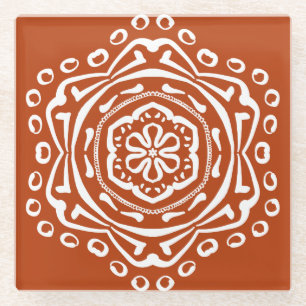 Henna Mandala Glasuntersetzer