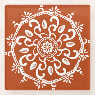 Henna Mandala Glasuntersetzer