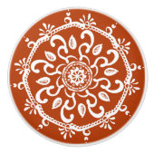 Henna Mandala Keramikknauf (Vorderseite)
