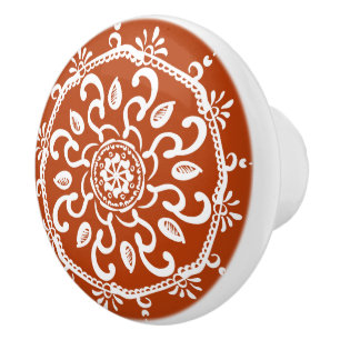 Henna Mandala Keramikknauf