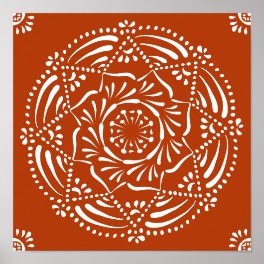 Henna Mandala Poster (Vorne)
