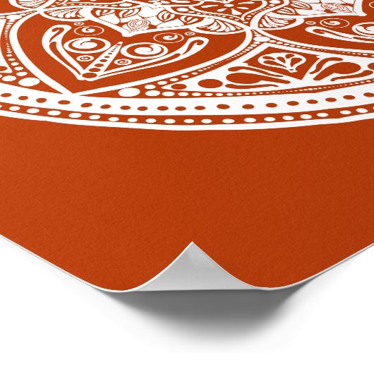 Henna Mandala Poster (Ecke)