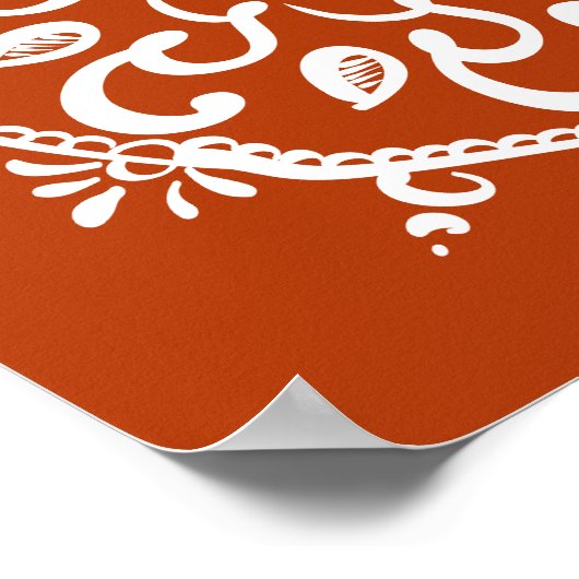 Henna Mandala Poster (Ecke)