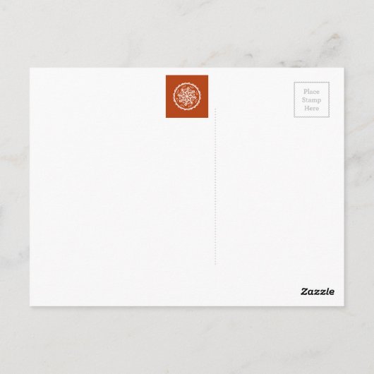 Henna Mandala Postkarte (Rückseite)