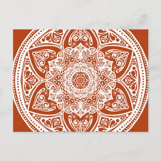 Henna Mandala Postkarte (Vorderseite)