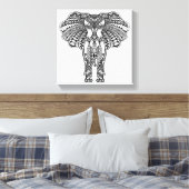 Henna Mehndi dekoriert indischen Elefanten 6 Leinwanddruck (Insitu (Schlafzimmer))