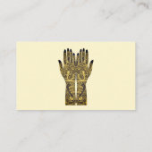 Henna Mehndi Hands Design Treuekarte (Rückseite)