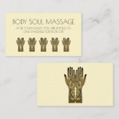 Henna Mehndi Hands Design Treuekarte (Vorne/Hinten)