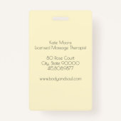 Henna Mehndi Hands Massage Business Ausweis (Rückseite)